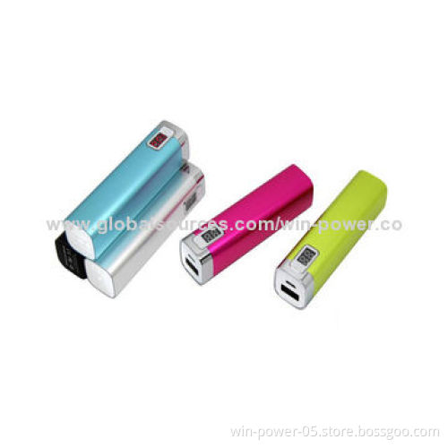Aluminum Super A Grade Power Banks with 2,600mAh CapacityNew